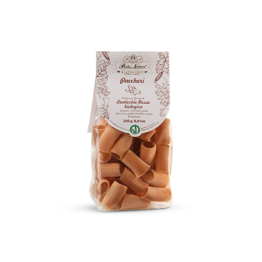 Paccheri BIO tjestenina bez glutena od crvene leće