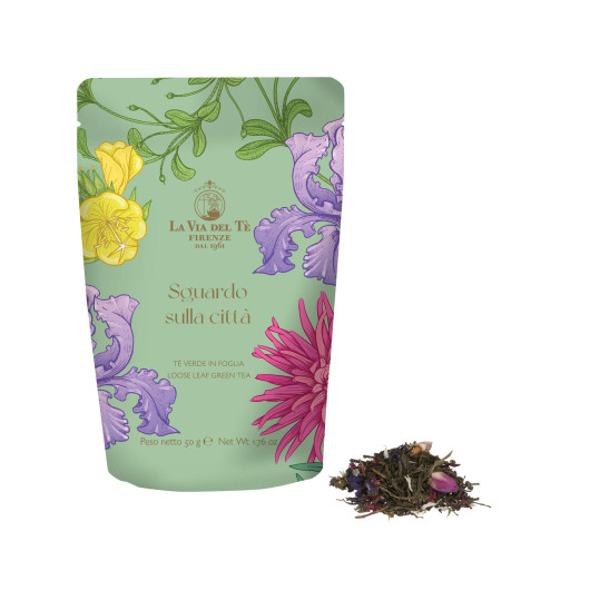 Sguardo sulla citta zeleni čaj