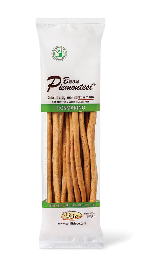 Ručno izrađeni hrskavi dugi grisini štapići sa ružmarinom