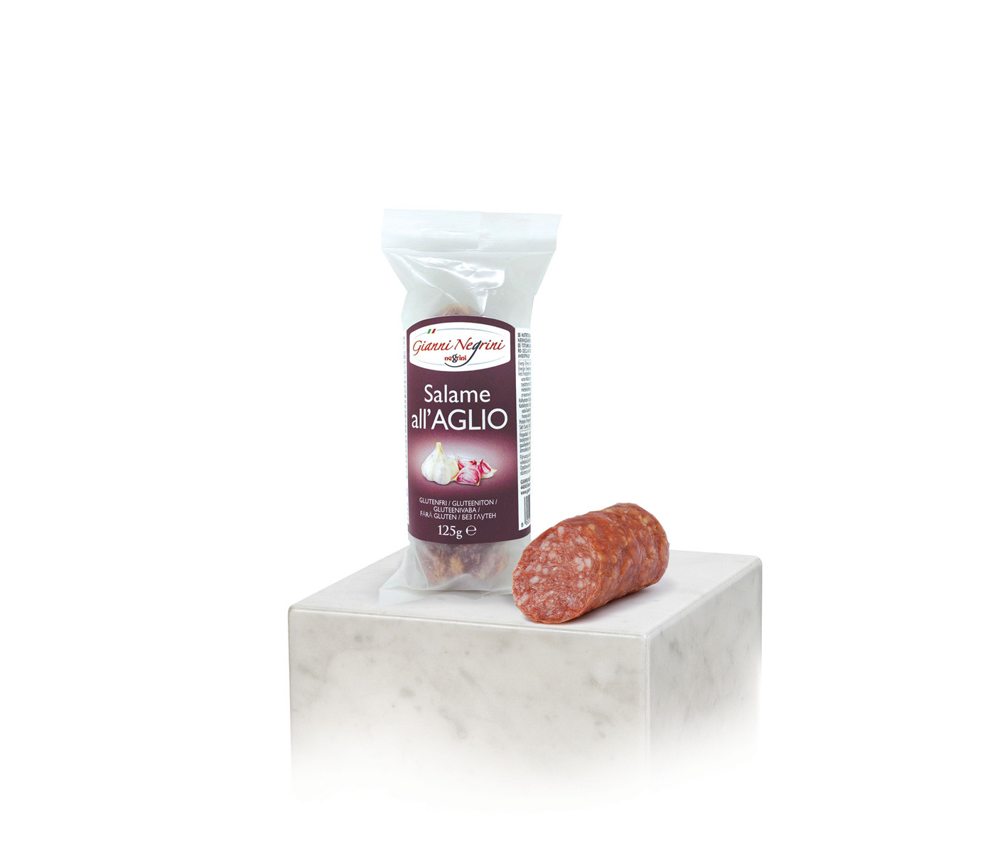 Salamin s češnjakom Gianni Negrini – talijanska suha salama s dodatkom češnjaka.