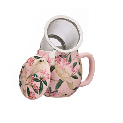 ŠALICA ZA ČAJ Birdy pink (1 kom)